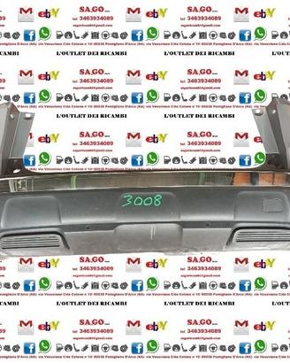 PARAURTI POSTERIORE PEUGEOT 3008 II°SERIE ANNO 201