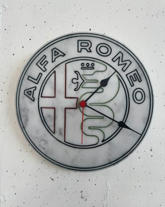 Orologio Artigianale Alfa Romeo in Marmo