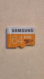 Scheda memoria Samsung micro SD da 64 giga EVO