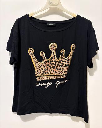 Maglia nera con disegno