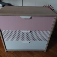 Cassettiera IKEA ridecorata