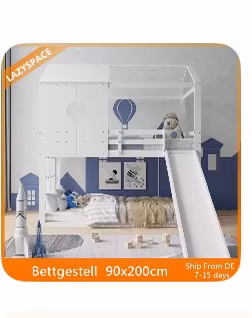 Letto a castello in legno,conscivolo e scaletta.
