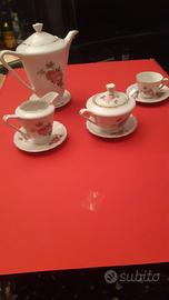 Porcellane Set decorato Durken Lattiera,Zuccherier