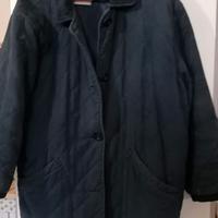 Giaccone cotone trapuntato blu donna