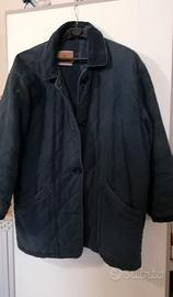 Giaccone cotone trapuntato blu donna