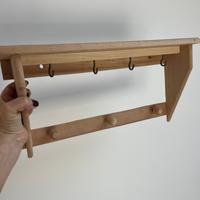 Struttura porta oggetti legno grezzo naturale