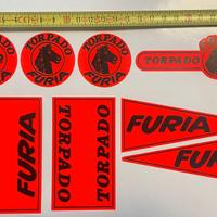 Set Adesivi bicicletta BMX Torpado Furia Anni '80