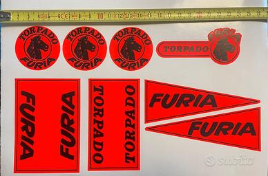 Set Adesivi bicicletta BMX Torpado Furia Anni '80