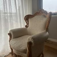 Poltrona stile liberty artigianale