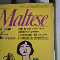 n.7 giornalini Corto Maltese anni '80