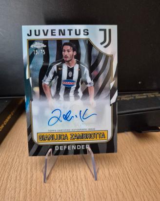 topps chrome Juventus Zambrotta auto 