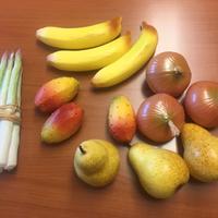 Finta frutta, verdura e funghi per decorazioni