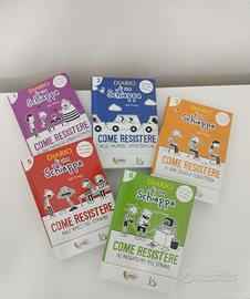 5 libri Diario di una Schiappa (Vol. 1,2,3,5,6)