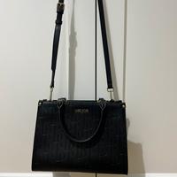Elegante Borsa Label Rose nera nuova