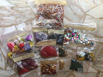 Perline per hobby, callane, abbigliamento 12 buste