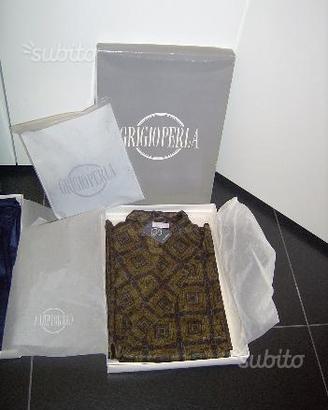 Vestaglia grigio perla uomo seta