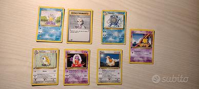 Lotto 7 carte Set Base Prima edizione ITA