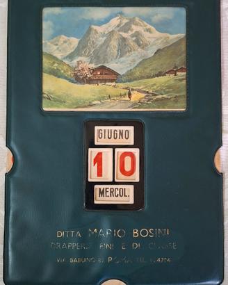 Calendario Perpetuo Pubblicitario Italiano Vintage