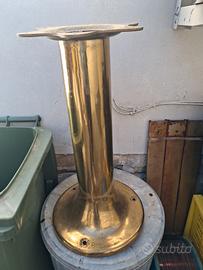 base a colonna in ottone massiccio- stile nautico/