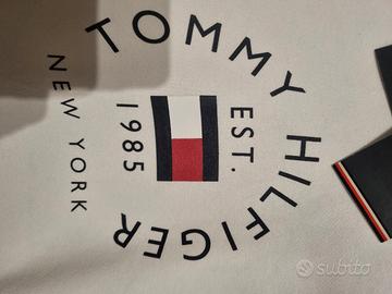 felpa nuova tommy hilfiger uomo XL originale white