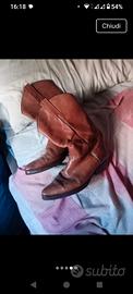 stivali texani uomo marrone 43/44
