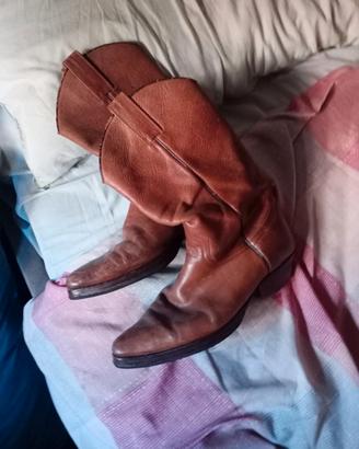 stivali texani uomo marrone 43/44