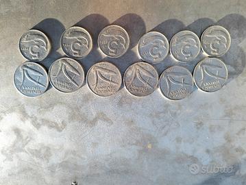  monete da 5 lire è 10 lire.