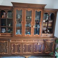 Libreria salotto in legno 