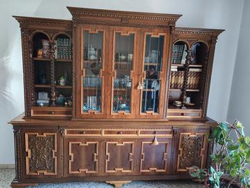 Libreria salotto in legno 