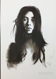 disegno eseguito con carboncino 