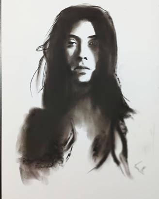 disegno eseguito con carboncino 