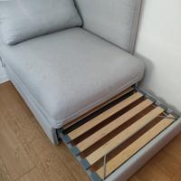 divano letto Ikea vallentuna grigio chiaro