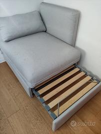divano letto Ikea vallentuna grigio chiaro