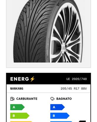 205/45 R17 88 W Nankang Ns-2r - Pneumatico Estivo
