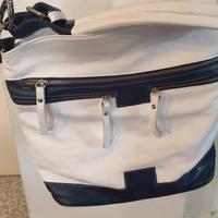 borsa  vera pelle tamburata mai usata 