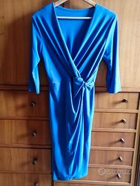 Abito tubino drappeggiato misura L, nuovissimo.