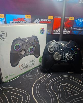 controller MSI FORCE PRO XBOX/PC pari al nuovo