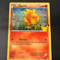 Torchic 11/25 holo 25th anniversary Mc pokemon ita