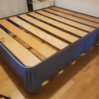 Letto rete doghe matrimoniale ortopedica con bordo