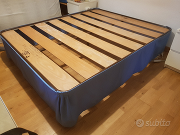 Letto rete doghe matrimoniale ortopedica con bordo