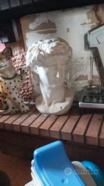 David testa in marmo e gesso