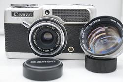 Canon Demi C con 28mm f/2.8 + 50mm f/2.8