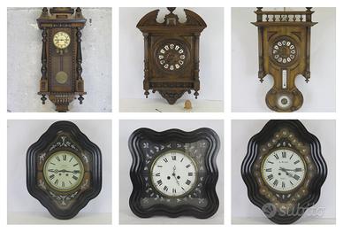 6 orologi antichi da restaurare solo blocco