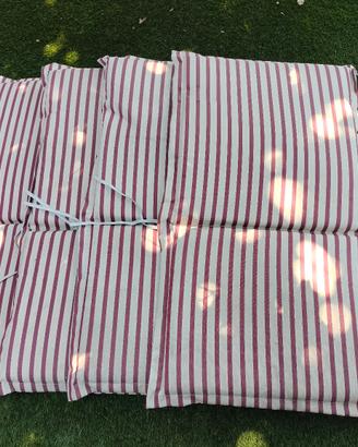 cuscini per sedie da giardino