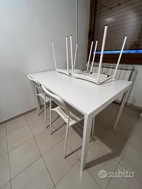 Tavolo Ikea con 4 sedie
