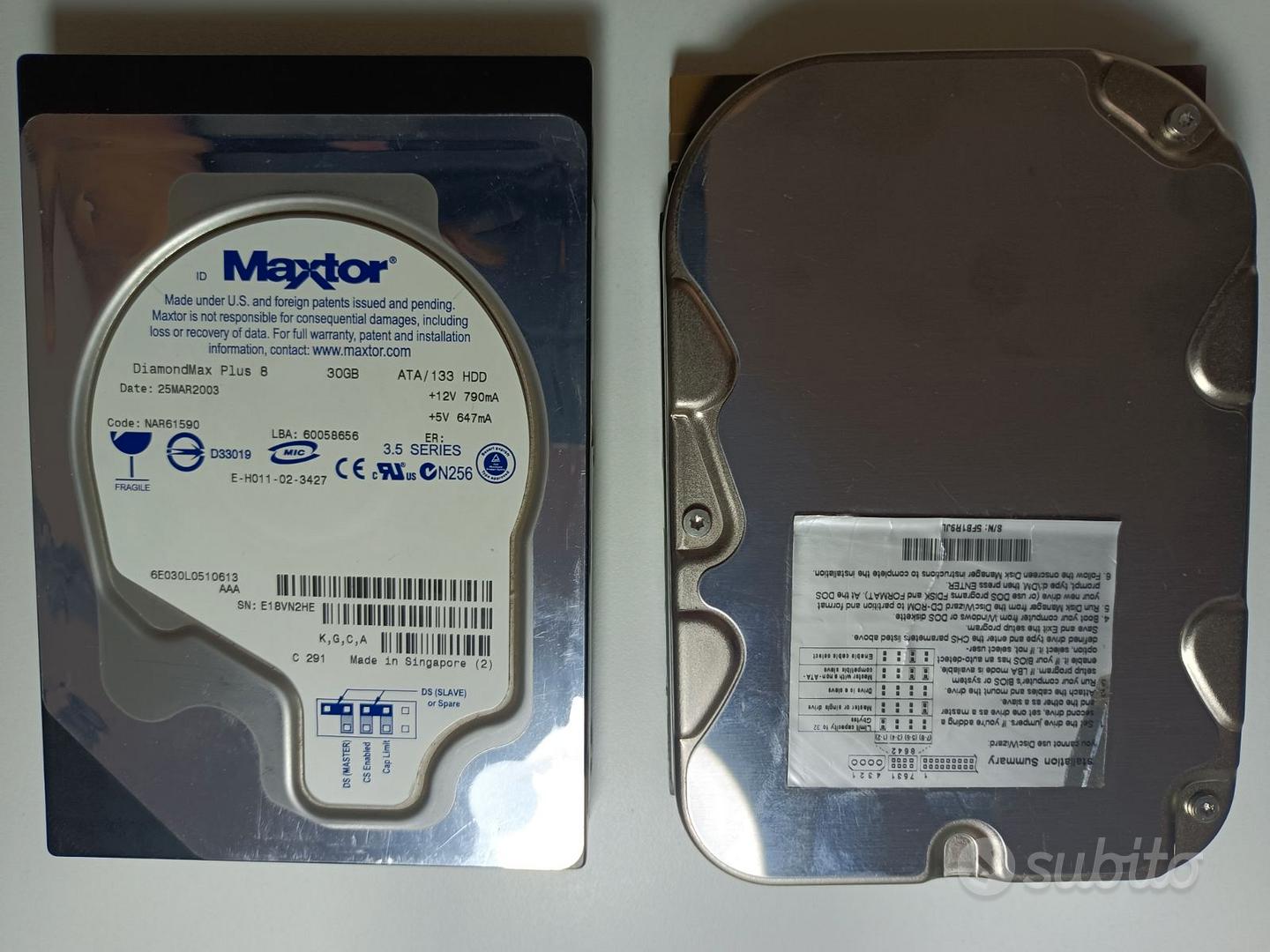 Hard disk IDE da 3,5 - Informatica In vendita a Matera