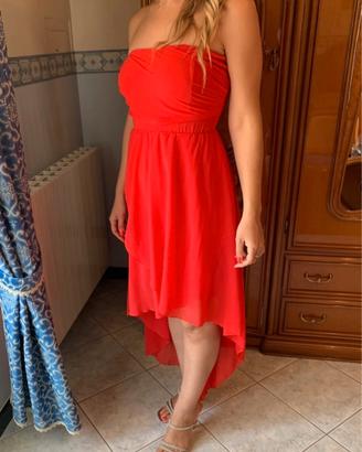 Abito rosdo da cerimonia