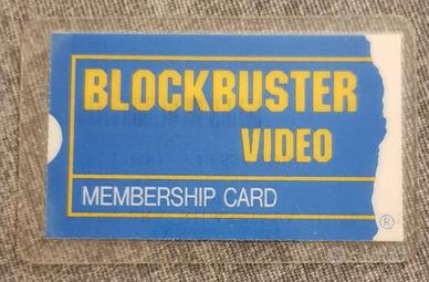 Blockbuster membership card