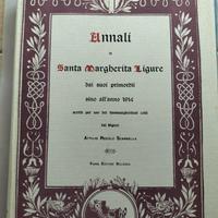 Antico libro ANNALI DI SANTA MARGHERITA LIGURE 