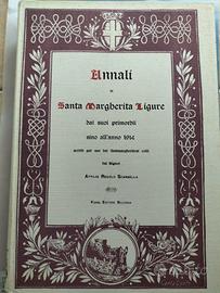Antico libro ANNALI DI SANTA MARGHERITA LIGURE 